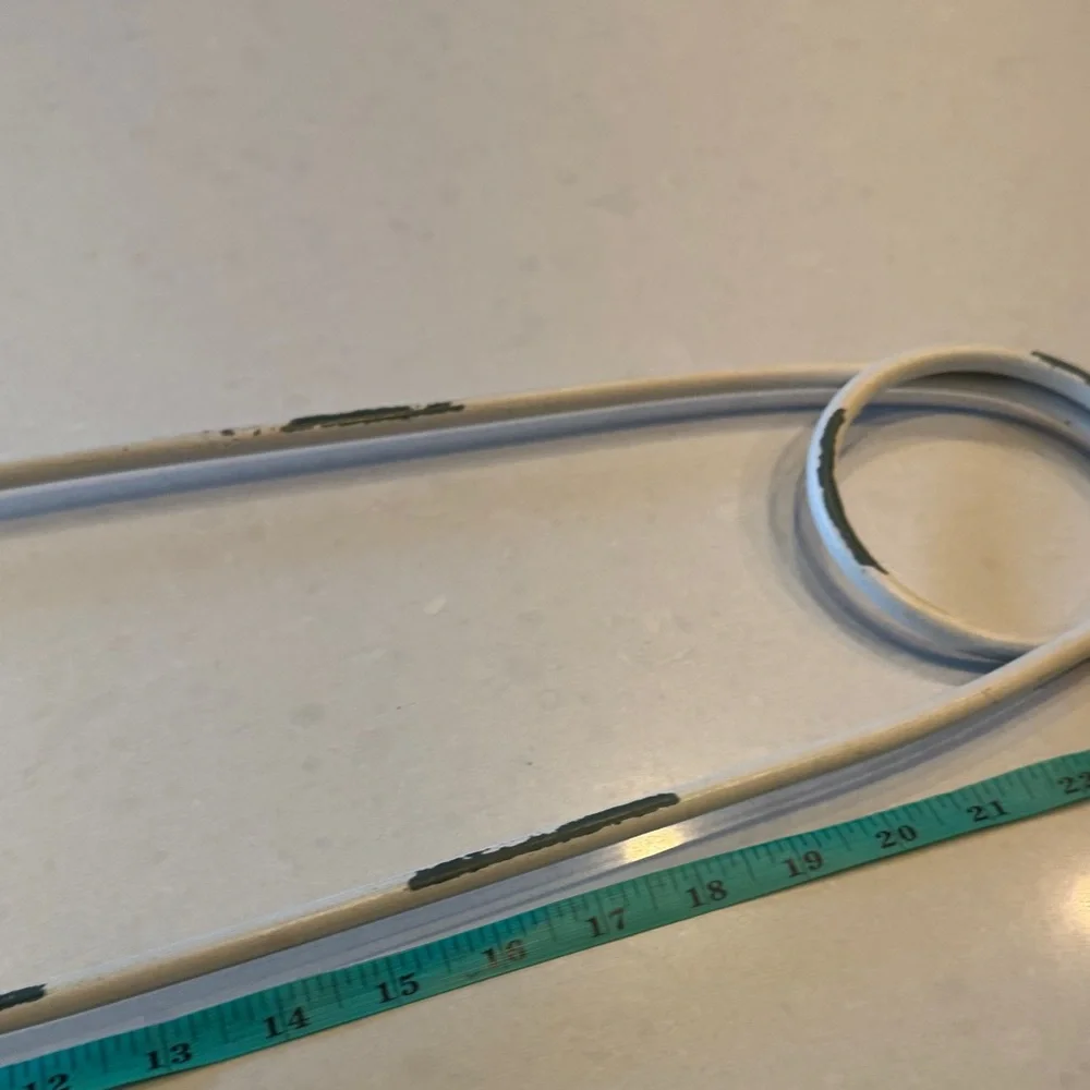 Diaper pin White green great for decorating, shower laundry room.
